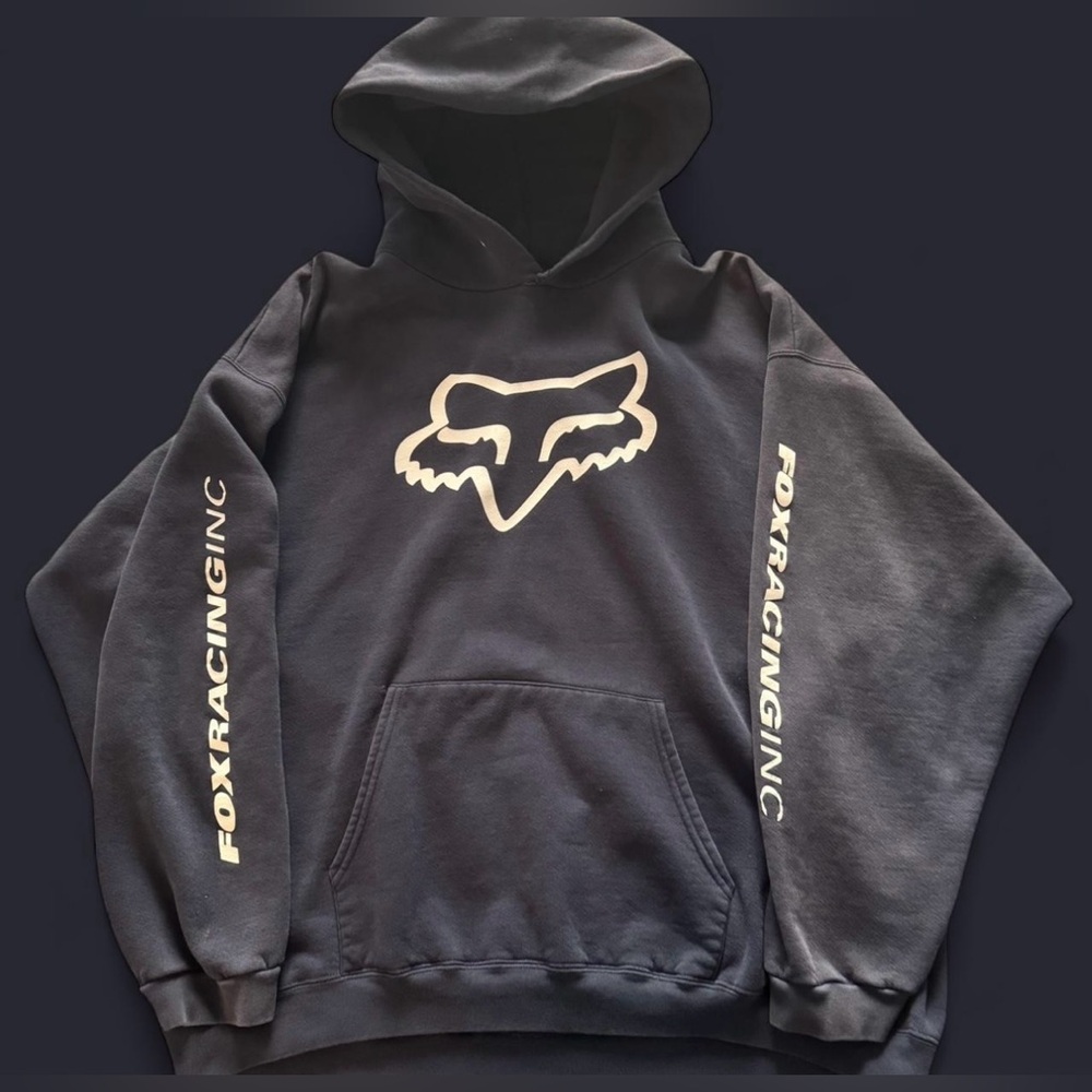 Vintage Fox Racing Navy Sweatshirt Hoodie Men’s 2XL XXL - Motocross BMX Biking